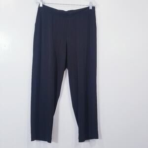 Clara Sunwoo Black Cropped Pants Pull On with Pockets